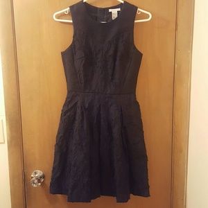 H&M dark navy dress/black